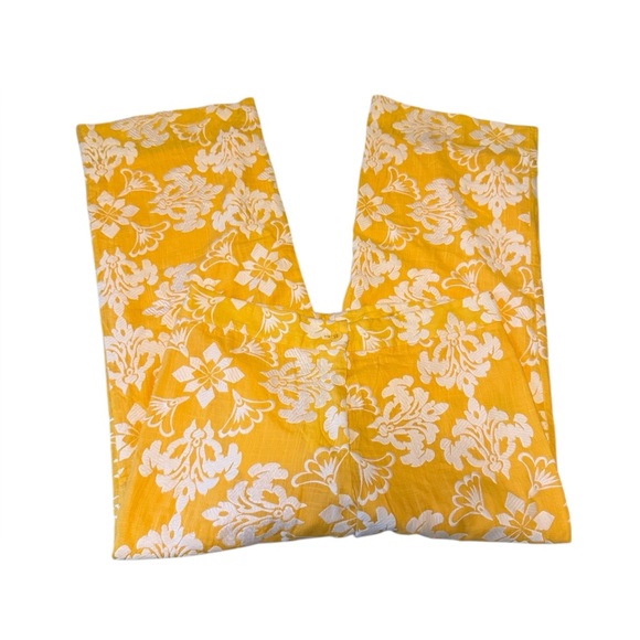 Mestiza New York 10 Malaga Yellow Embroidered Pants Size 8 - Picture 6 of 8